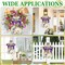 He is Risen Easter Decoration Wooden Wreaths for Front Door Sign Cross Sign Door Wall Signs, Sheep Christian Jesus Lily Flowers Ornaments Hanging Crafts for Spring Home Farmhouse Party Porch Decor